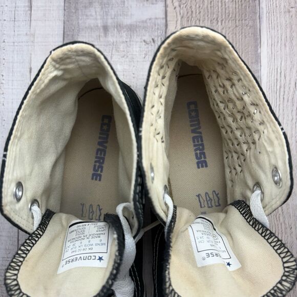 Converse Chuck Taylor All Star High Top Studded Women's 8 Canvas Sneakers Black - Picture 10 of 14